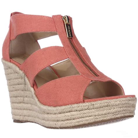 michael kors espadrilles pink|Michael Kors espadrille wedge sandals.